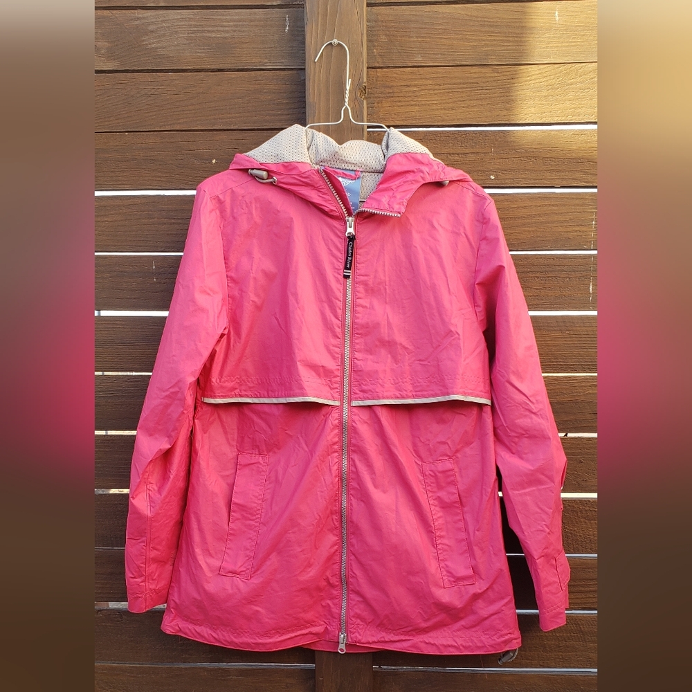 Charles River Apparel Pink Hooded Jacket